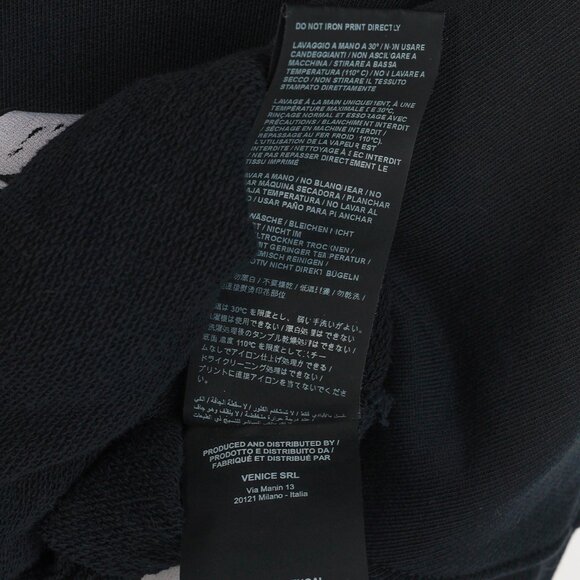 Palm Angels Summer 2019 Black Cropped Logo Print Hoodie - Picture 12 of 12